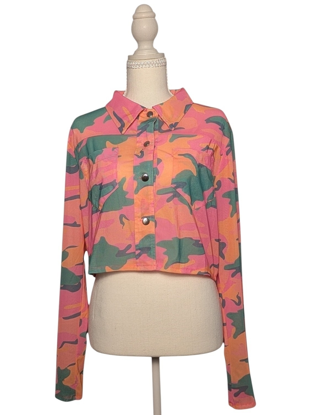 Modern Hero Pastel Floral Swim Cover-Up - Pink & Coral